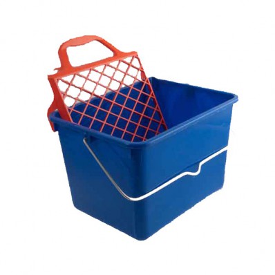 cubeta plastico + rejilla plástico 8L