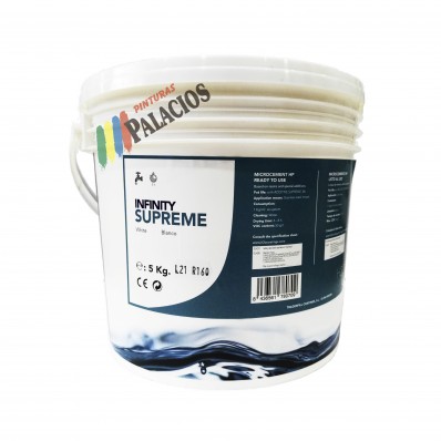 INFINITY SUPREME · Microcemento de acabado listo al uso