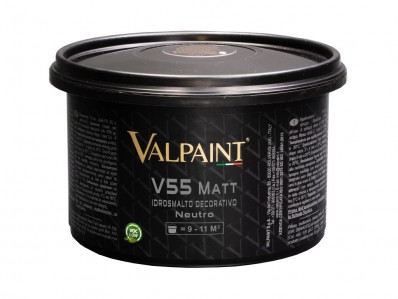VALPAINT V55 ESMALTE PAREDES MATE BASE BLANCO 1L