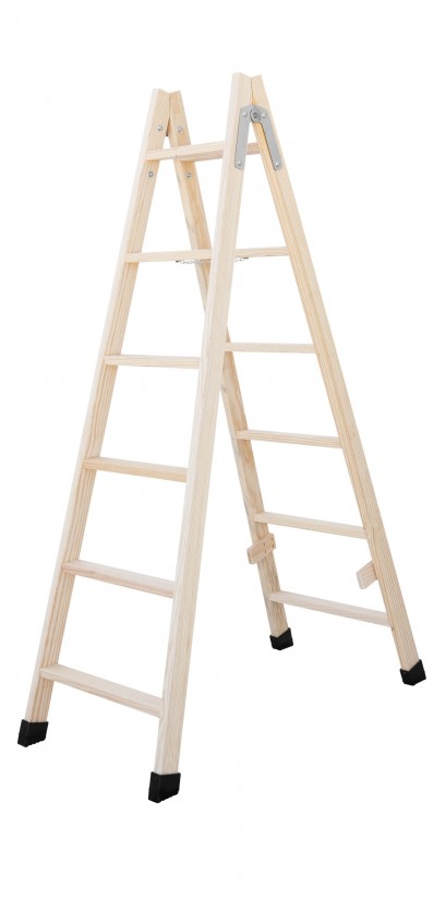 Escalera Madera 8 Peldaños Planos 